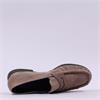 Paul Green Ruched Toe Penny Loafer - Beige Suede